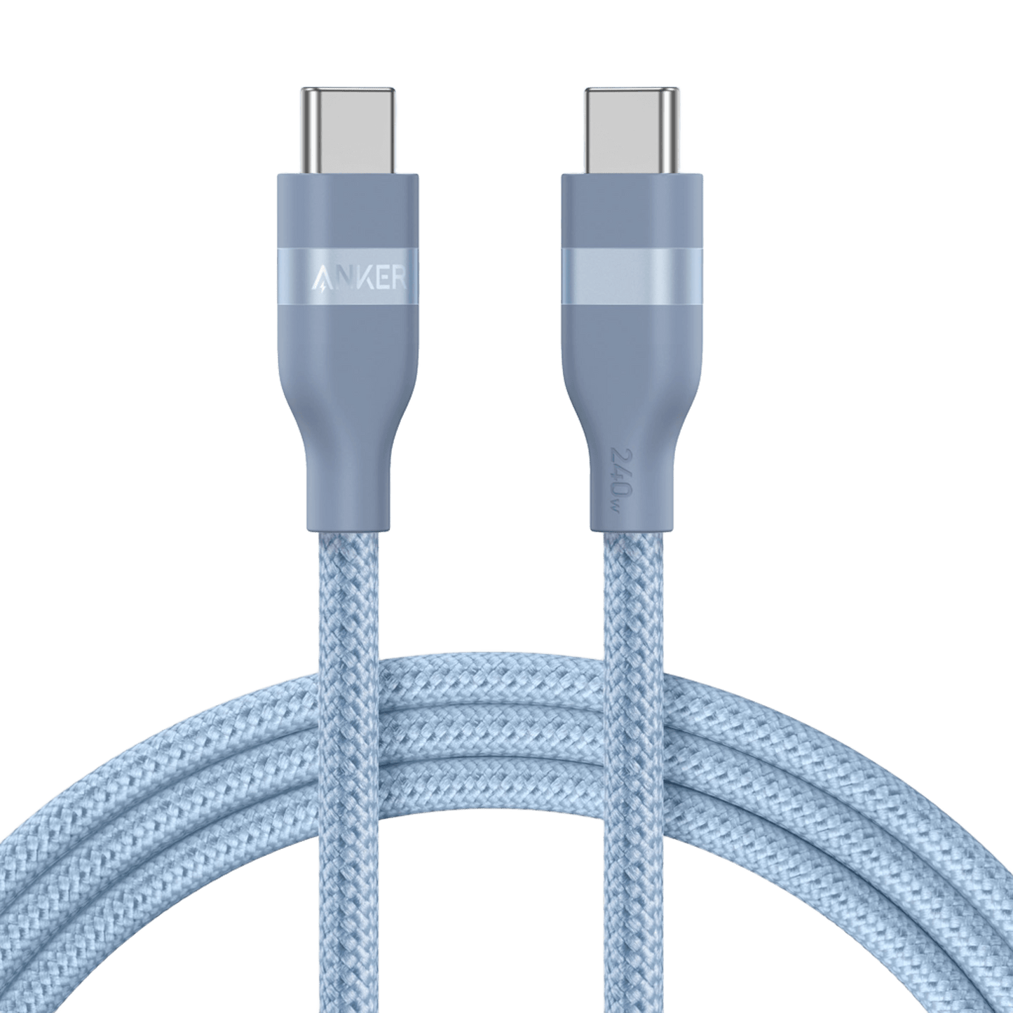 Anker USB-C to USB-C Cable (3 ft / 6 ft, 240W, Upcycled-Braided) Anker