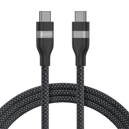 Anker USB-C to USB-C Cable (3 ft / 6 ft, 240W, Upcycled-Braided) Anker