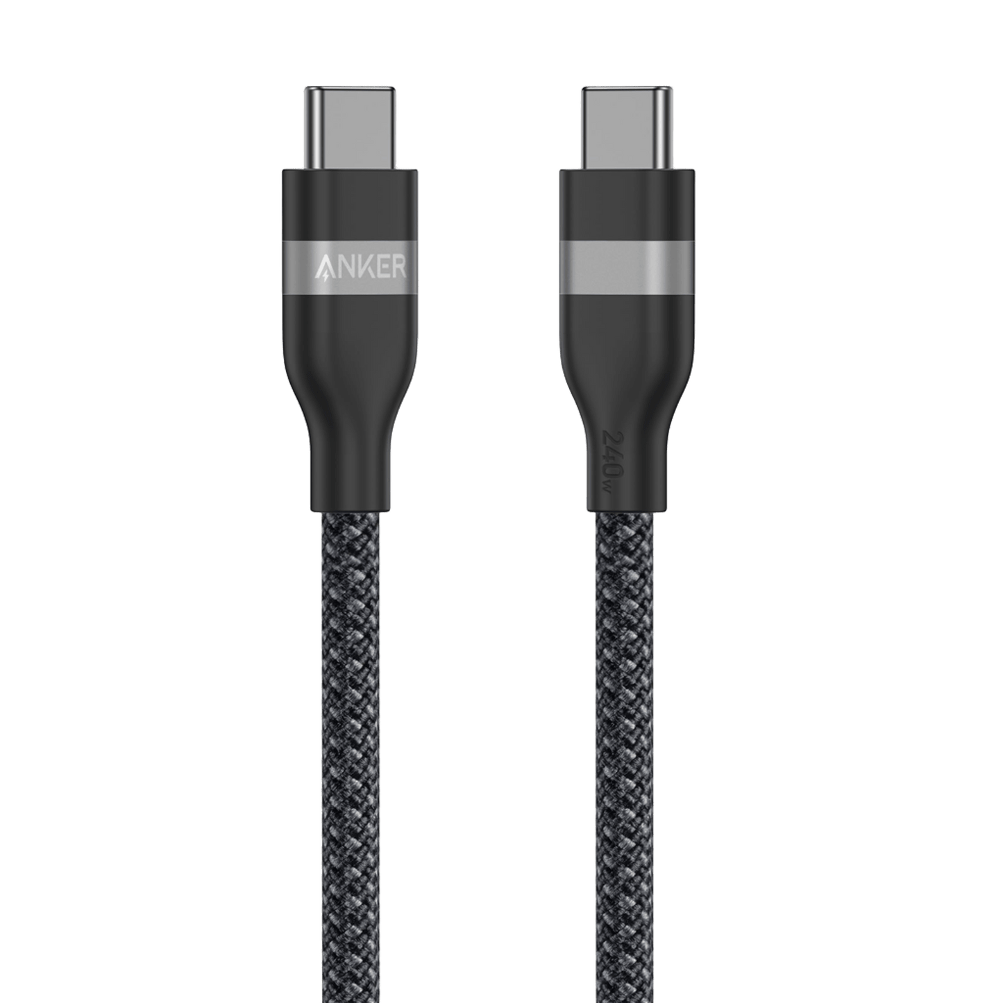 Anker USB-C to USB-C Cable (3 ft / 6 ft, 240W, Upcycled-Braided) Anker