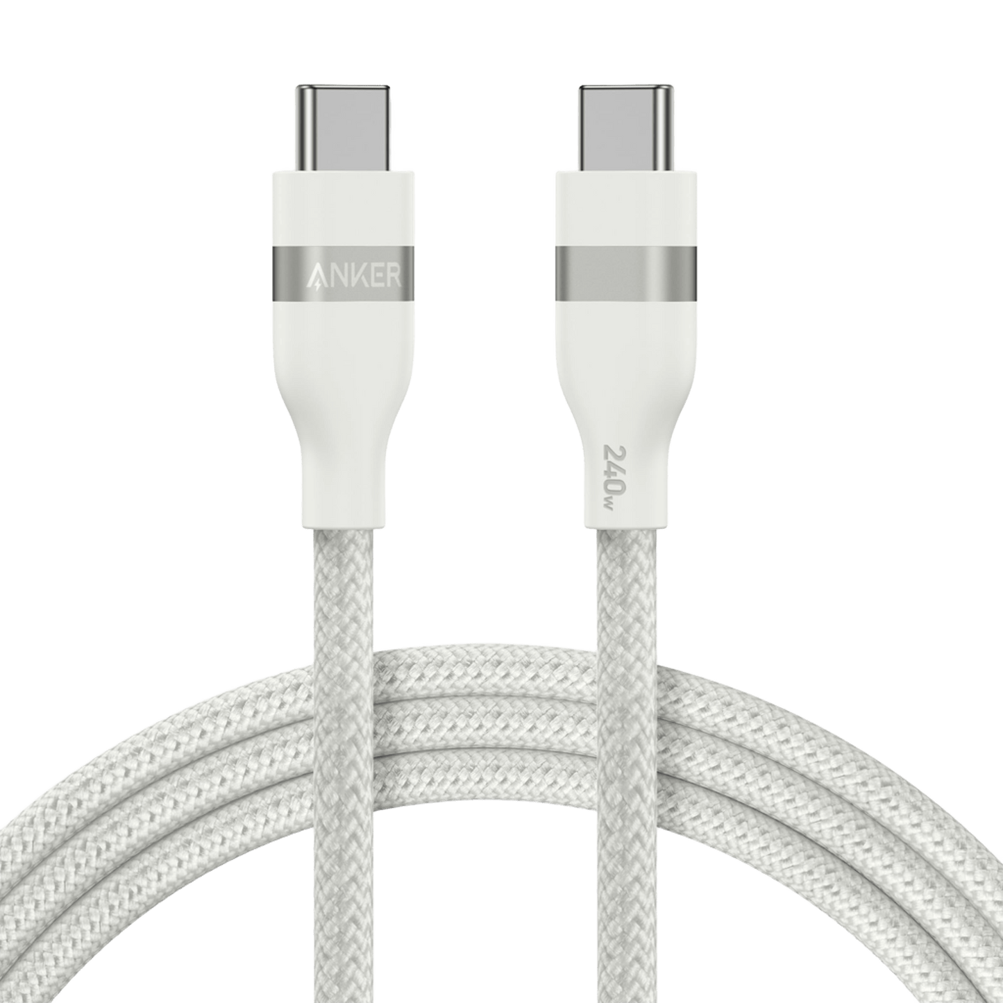 Anker USB-C to USB-C Cable (3 ft / 6 ft, 240W, Upcycled-Braided) Anker