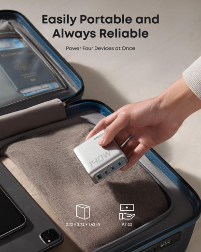 Anker Laptop Power Bank (25K, 165W, Built-In and Retractable Cables) Anker