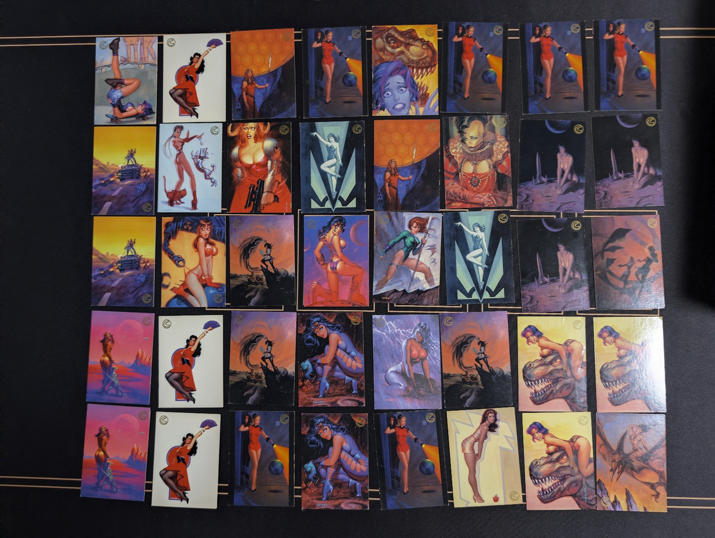 Vintage 1996 WildStorm Art of Joe Chiodo Trading Card Lot 1 (101 Cards!) POS Nerds