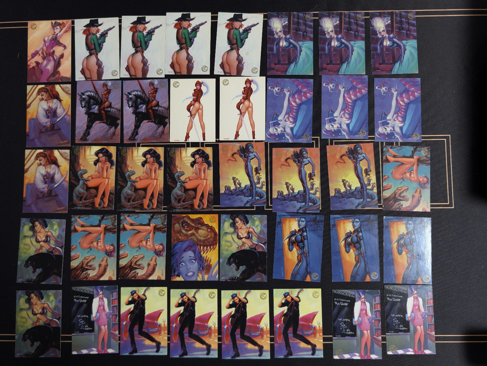 Vintage 1996 WildStorm Art of Joe Chiodo Trading Card Lot 2 (144 Cards!) POS Nerds