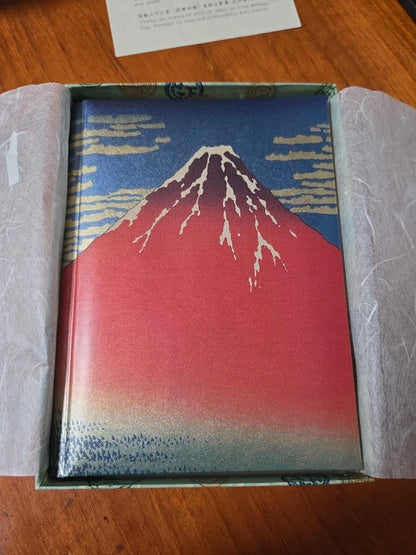 Vintage Japanese Hokusai "Thirty-six Views of Mt. Fuji" Fine Art Address Book POS Nerds