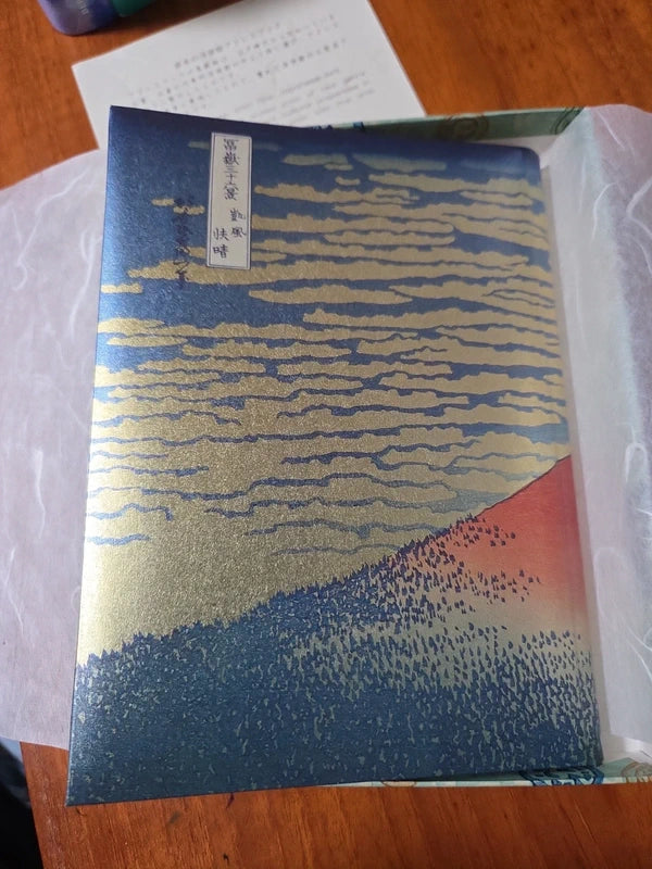 Vintage Japanese Hokusai "Thirty-six Views of Mt. Fuji" Fine Art Address Book POS Nerds