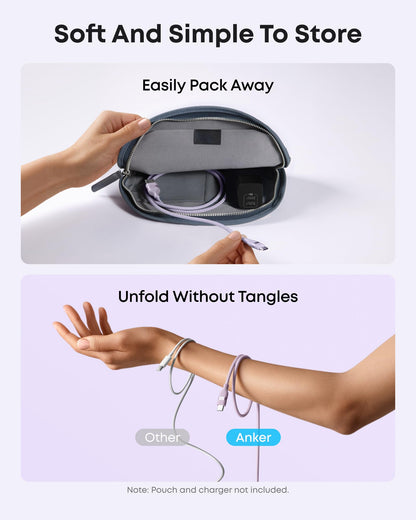 Anker USB-A to USB-C Cable (3 ft / 6 ft, Upcycled-Braided) Anker