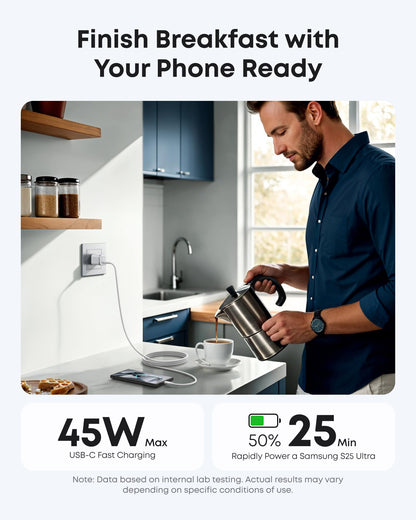 Anker Nano Charger (45W) with USB-C to USB-C Cable Anker