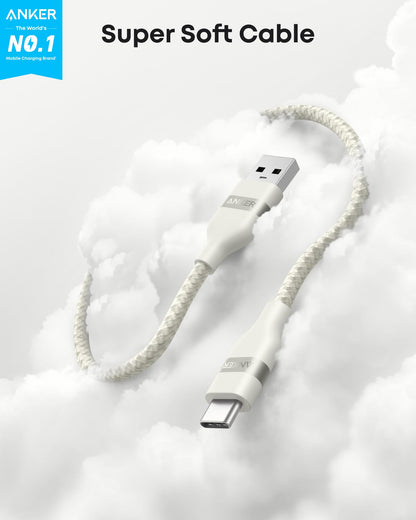 Anker USB-A to USB-C Cable (3 ft / 6 ft, Upcycled-Braided) Anker