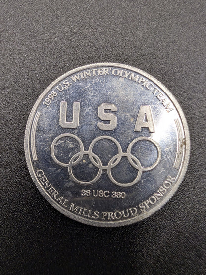 Winter Olympics, 1998, Nagano: USA Snowboarding Commemorative Coin, General Mills POS Nerds