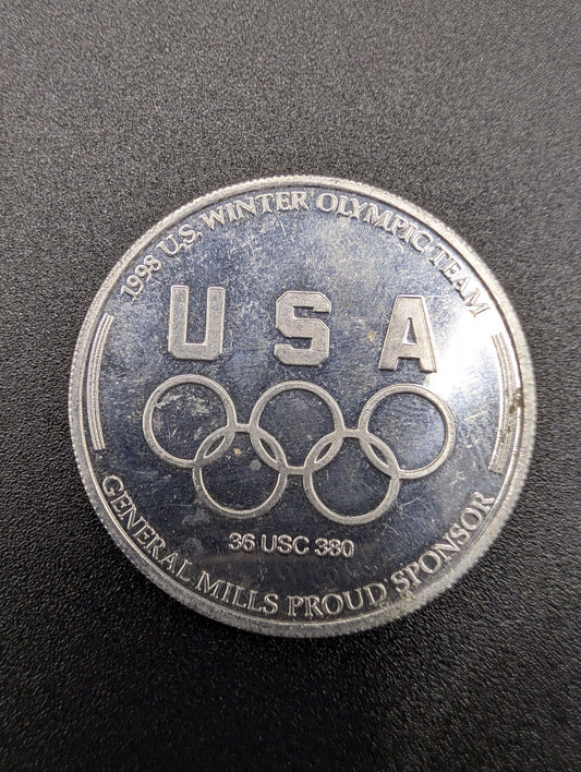 Winter Olympics, 1998, Nagano: USA Snowboarding Commemorative Coin, General Mills POS Nerds