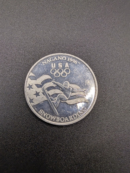 Winter Olympics, 1998, Nagano: USA Snowboarding Commemorative Coin, General Mills POS Nerds