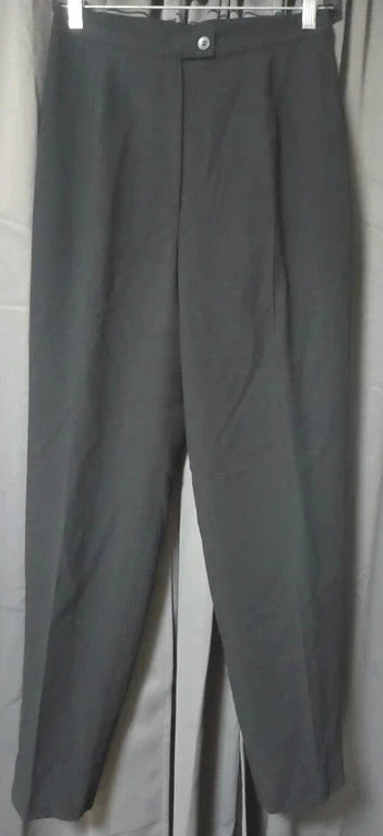 Women's Jones New York Black 100% Wool Business Pants- Size 8P POS Nerds