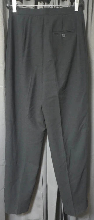 Women's Jones New York Black 100% Wool Business Pants- Size 8P POS Nerds