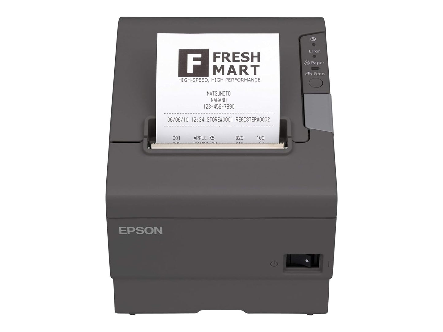 Epson TM-T88V Thermal Receipt Printer 300mm/sec Dark Gray C31CA85656 Barcode Printer Shop