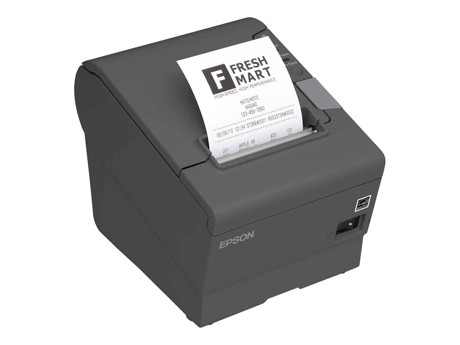 Epson TM-T88V Thermal Receipt Printer 300mm/sec Dark Gray C31CA85656 Barcode Printer Shop