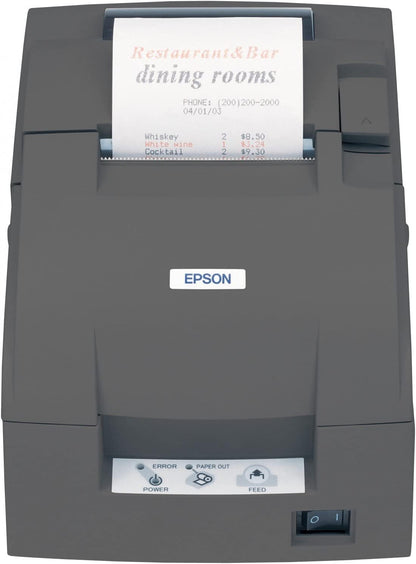 Epson TM-U220B Dark Gray Dot Matrix Printer 2.99" C31C514767 Barcode Printer Shop