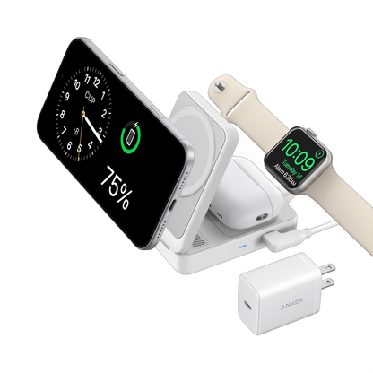 Anker MagGo Wireless Charging Station (Foldable 3-in-1) Anker