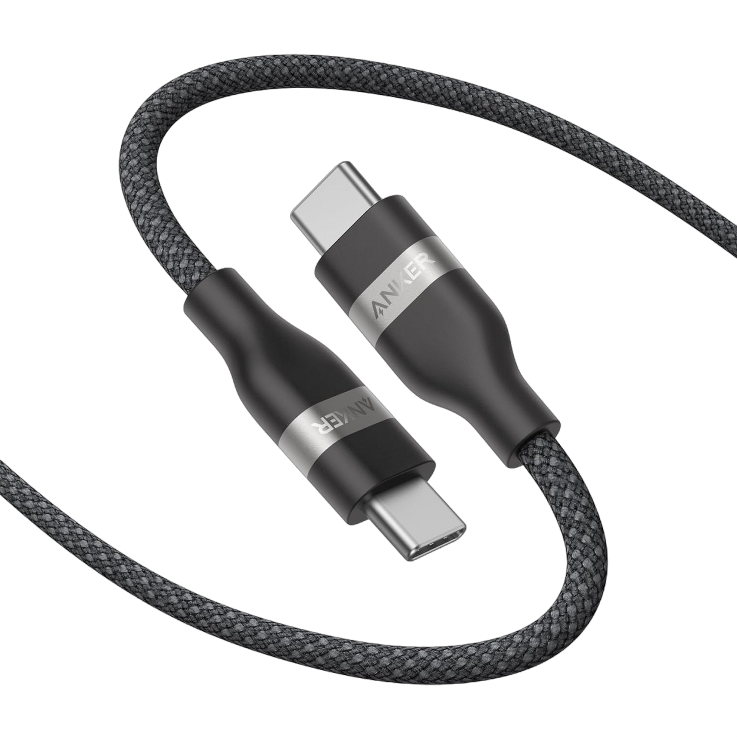 Anker USB-C to USB-C Cable (3 ft / 6 ft, 240W, Upcycled-Braided) Anker