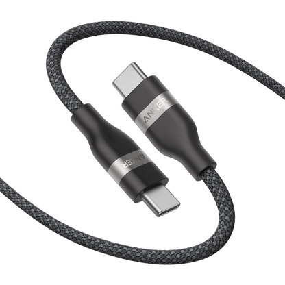 Anker USB-C to USB-C Cable (3 ft / 6 ft, 240W, Upcycled-Braided) Anker