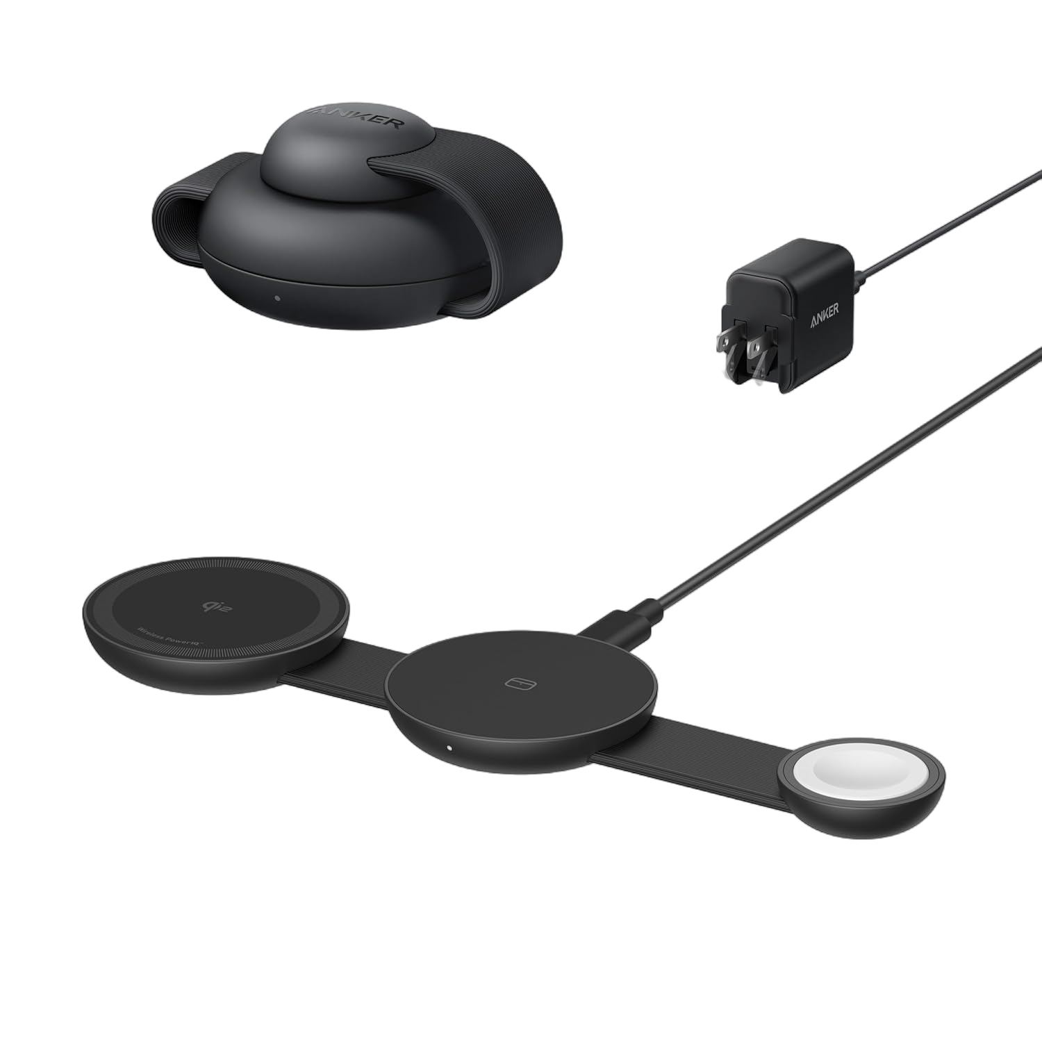 Anker MagGo Wireless Charging Station (3-in-1, Foldable Pad) Anker