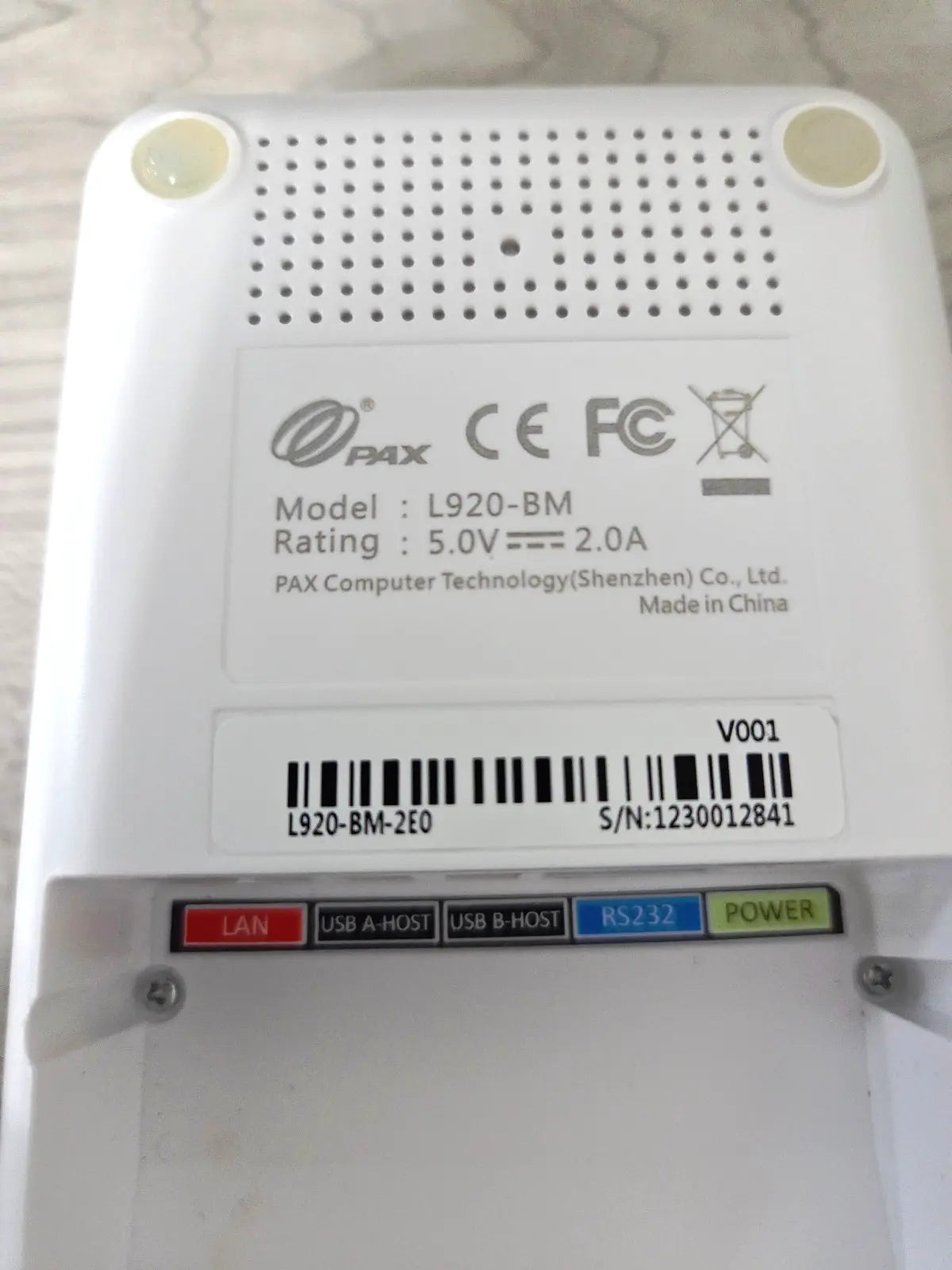 PAX L920-BM-2E0 Multifunctional Base for A920 - Refurb POS Nerds