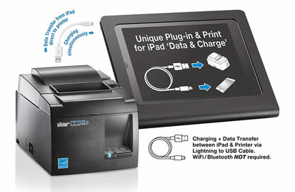 Star Micronics TSP143IIIU Thermal Receipt Printer 250 mm/sec USB iOS Auto Cutter Grey 39472310 Barcode Printer Shop