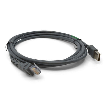 Zebra USB Cable Series A 7 ft Straight for LS2208 and DS Series Corded Scanners CBA-U01-S07ZAR Barcode Printer Shop