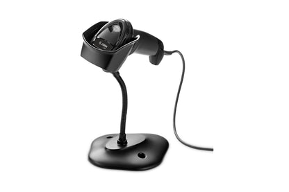 Zebra DS2208 2D Imager Barcode Scanner with Stand Black DS2208-SR7U2100SGW Barcode Printer Shop
