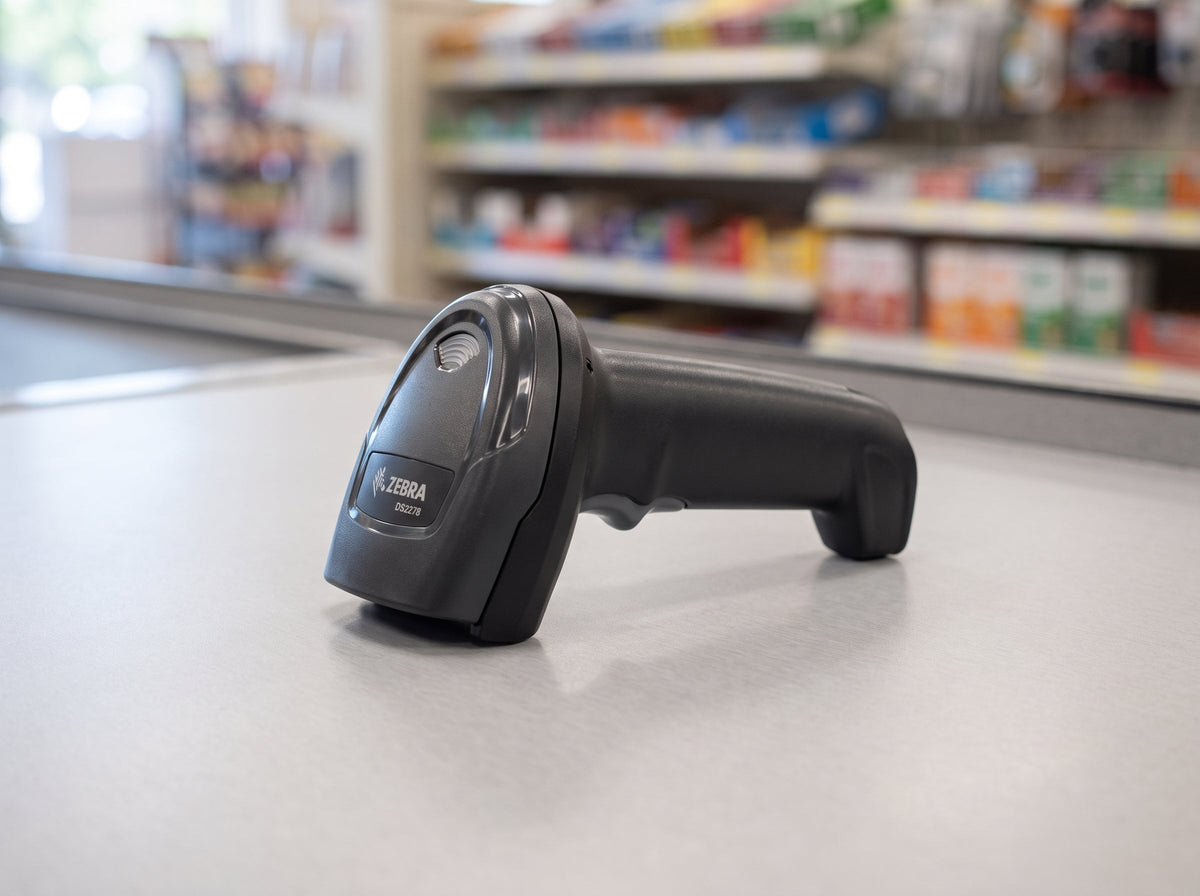 Zebra DS2278 Cordless 1D/2D Barcode Scanner Black Scanner Only DS2278-SR00007ZZWW Barcode Printer Shop
