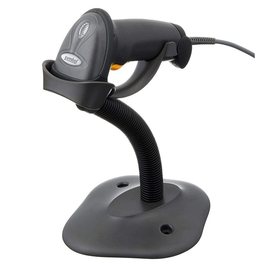 Zebra LS2208 Corded 1D Laser Barcode Scanner Twilight Black USB Kit with Cable and IntelliStand LS2208-SR20007R-UR Barcode Printer Shop
