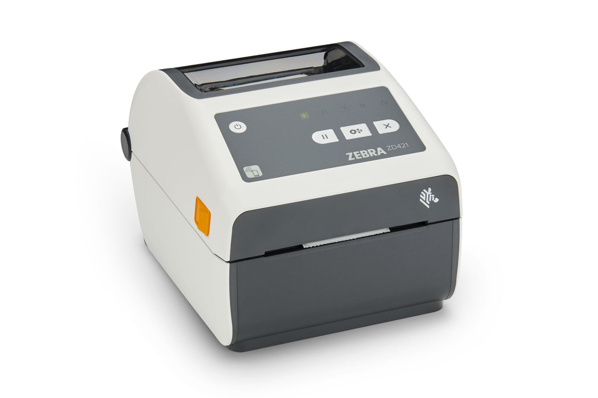 Zebra ZD421-HC Healthcare Desktop Thermal Transfer Label Printer 203 DPI USB Ethernet ZD4AH42-301E00EZ Barcode Printer Shop