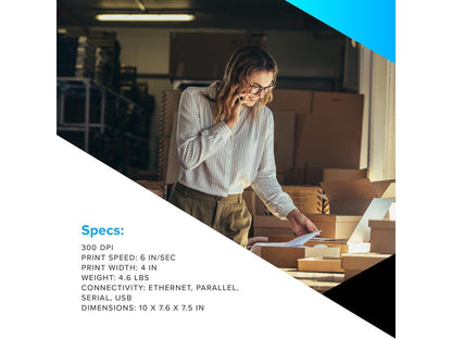 Zebra ZD621 Desktop Thermal Transfer Label Printer 300 DPI Colour Touch Display ZD6A143-301F00EZ Barcode Printer Shop