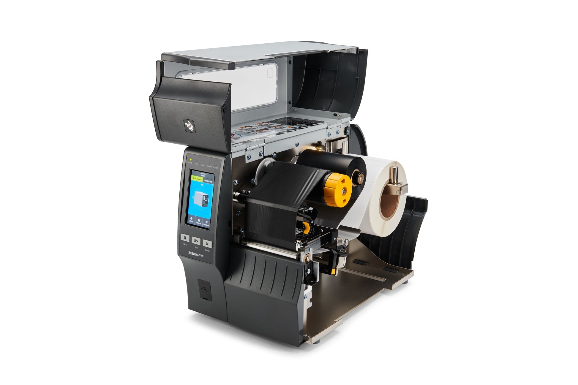 Zebra ZT411 Industrial Label Printer 203 DPI Thermal Transfer Peel Rewind Touch Display ZT41142-T410000Z Barcode Printer Shop